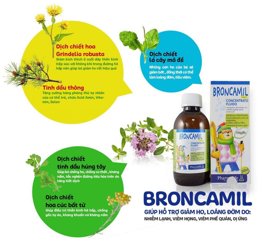 Siro ho Broncamil - người bảo vệ hệ hô hấp của trẻ